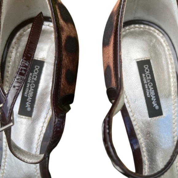 Dolce & Gabanna Cheetah Peep Toe heels - Picture 4 of 8